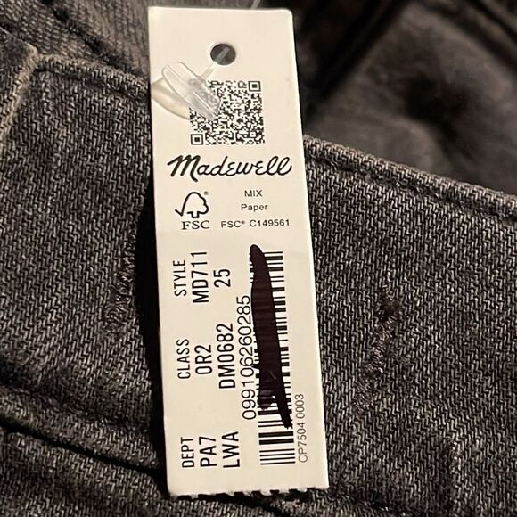 Madewell NWT The Perfect Vintage High Rise Jeans Size 25 in Lunar Wash - Picture 10 of 10